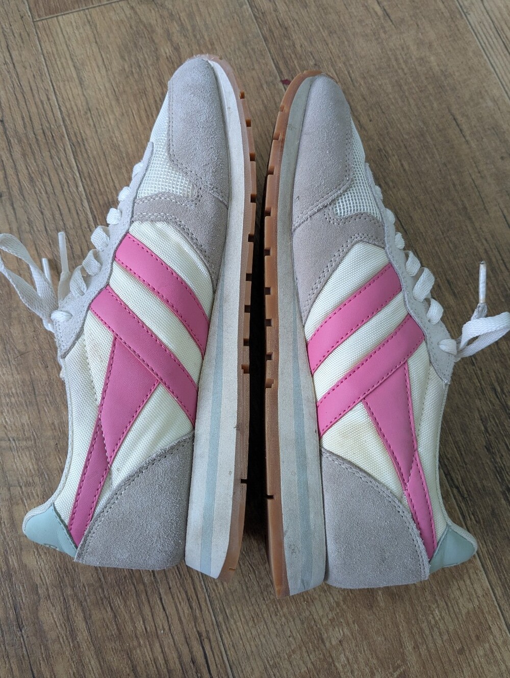 Gola Daytona Women's Sneakers Pink Cream Blue Grey Size 9 - Picture 7 of 9